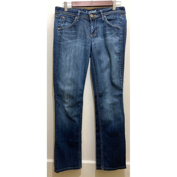 Hudson Denim - Hudson Beth Straight Jeans Womens 29 Blue Stretch Denim Flap Pockets Stretch Y2K